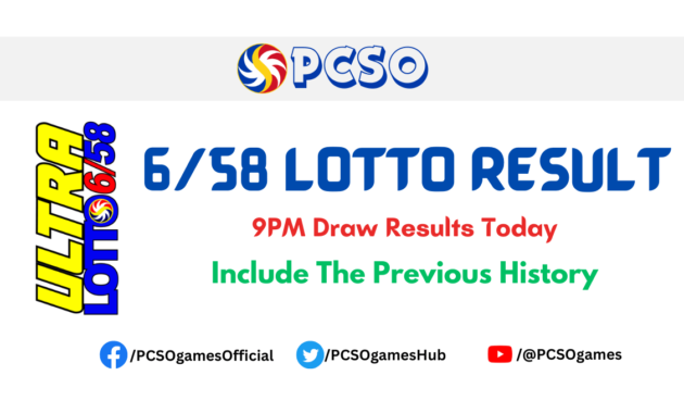 6/58 Lotto Result